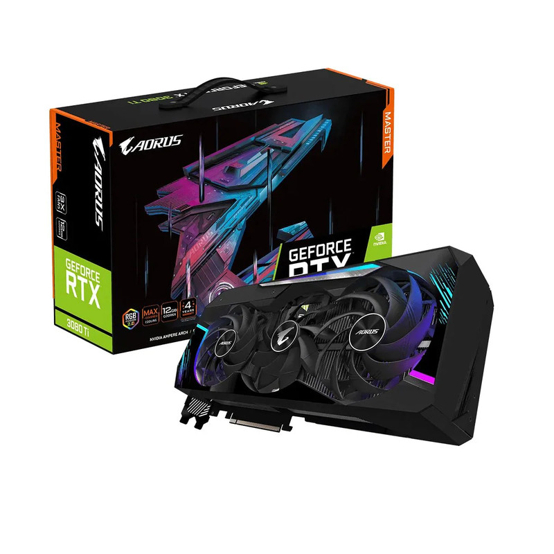 Gigabyte AORUS GeForce RTX 3080 Ti MASTER 12G Graphics Card - كرت الشاشة